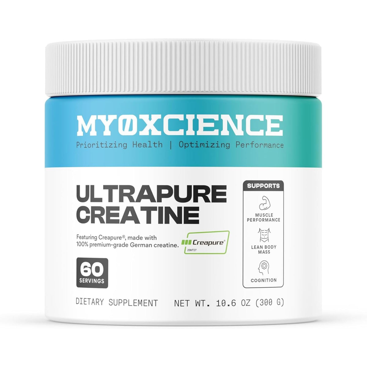 MYOXCIENCE Creapure Créatine Monohydrate 735g vue avant