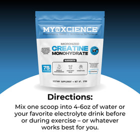 MYOXCIENCE Creavitalis Créatine Micronisée 390g étiquette détaillée