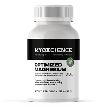 MYOXCIENCE Magnésium Glycinate + Taurate 80 Servings 265g front view