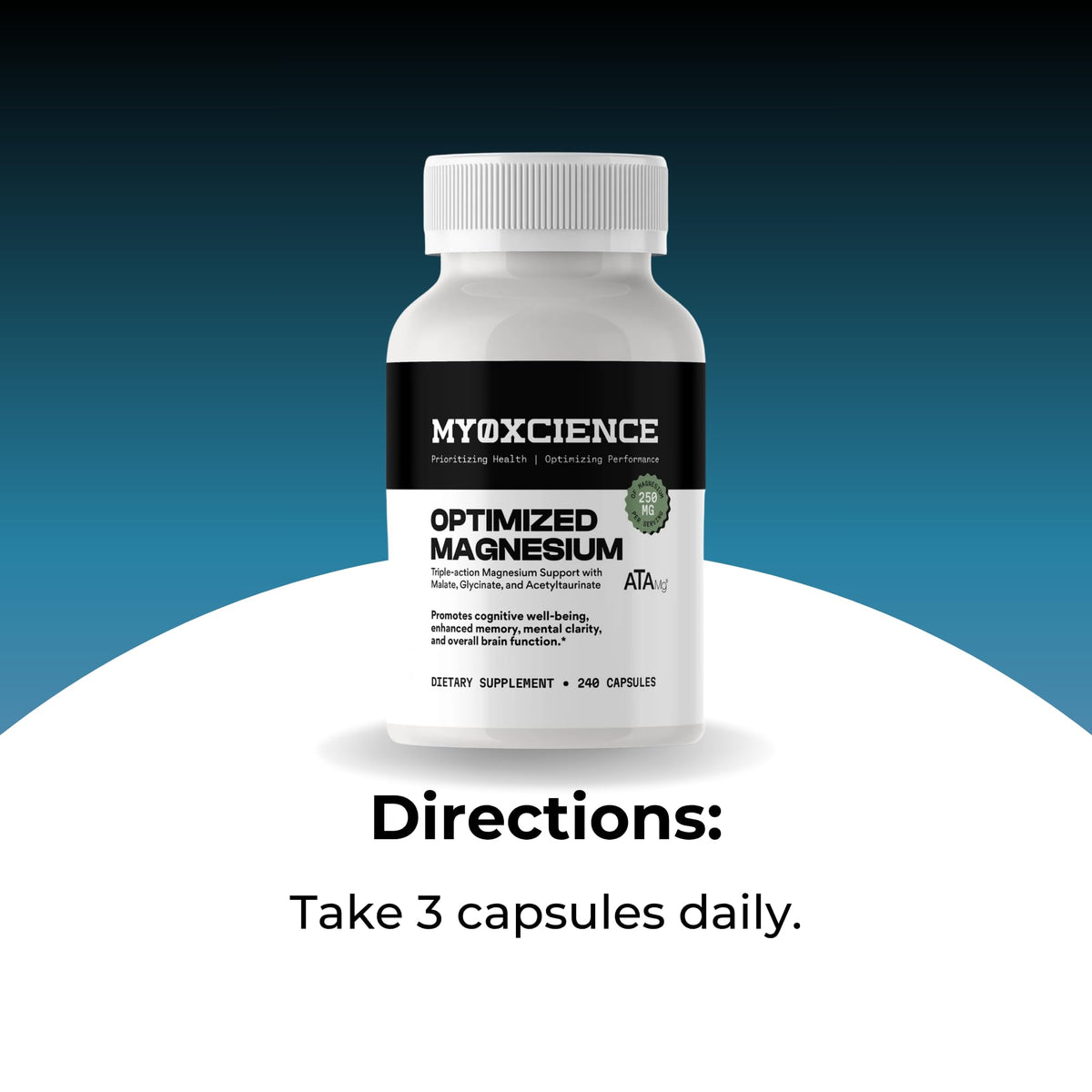 MYOXCIENCE Magnésium Glycinate + Taurate 80 Servings 265g lifestyle scene