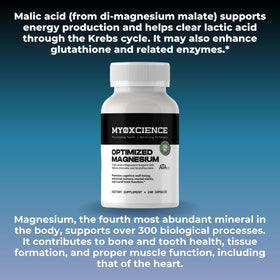MYOXCIENCE Magnésium Glycinate + Taurate 80 Servings 265g with measuring spoon