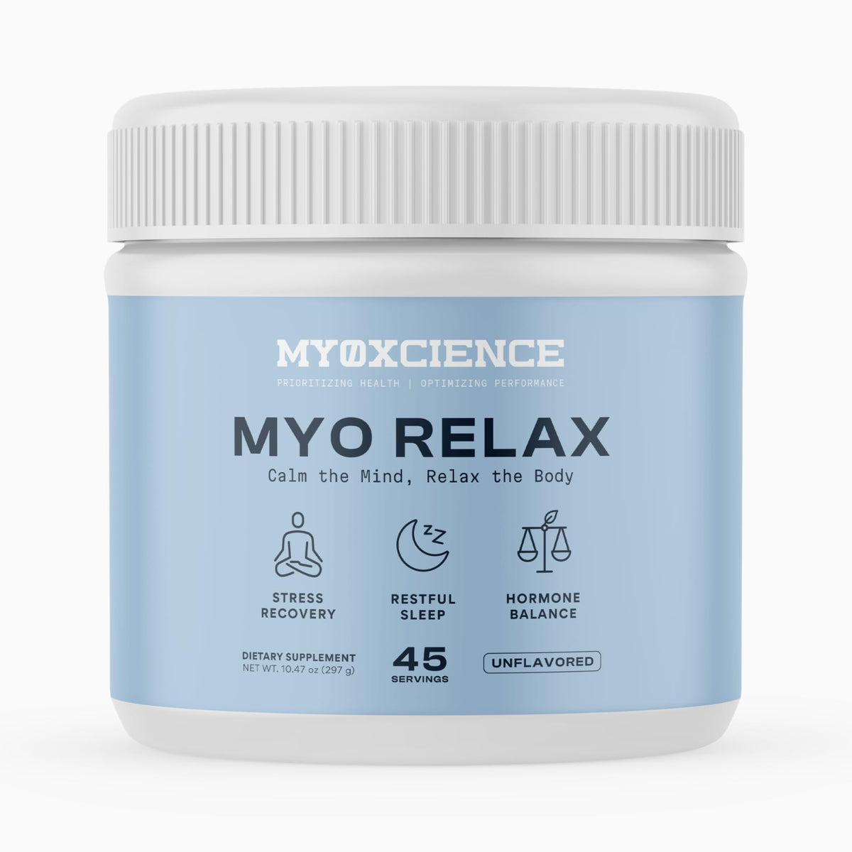 MYOXCIENCE Myo daily wellness & Calm pot de 45 portions vue avant