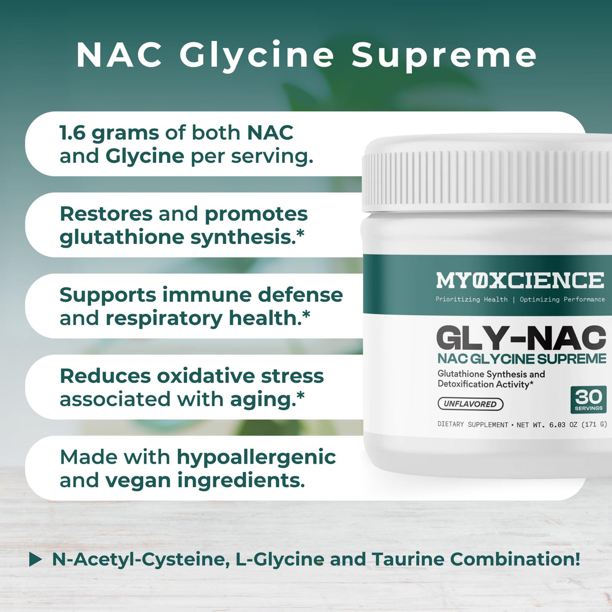 MYOXCIENCE NAC Glycine avec cuillère doseuse