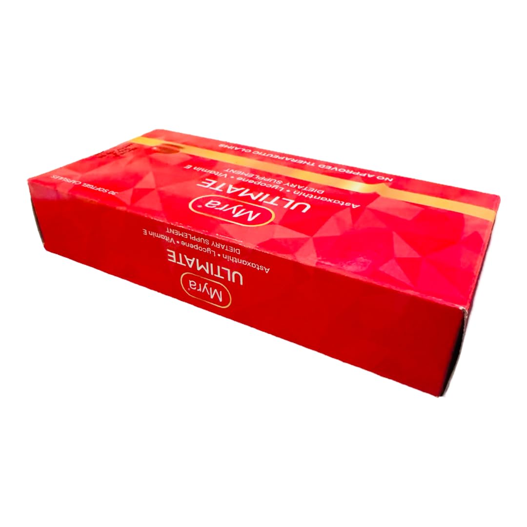 Myra Ultimate 30 Capsules Softgel vue arrière avec informations nutritionnelles