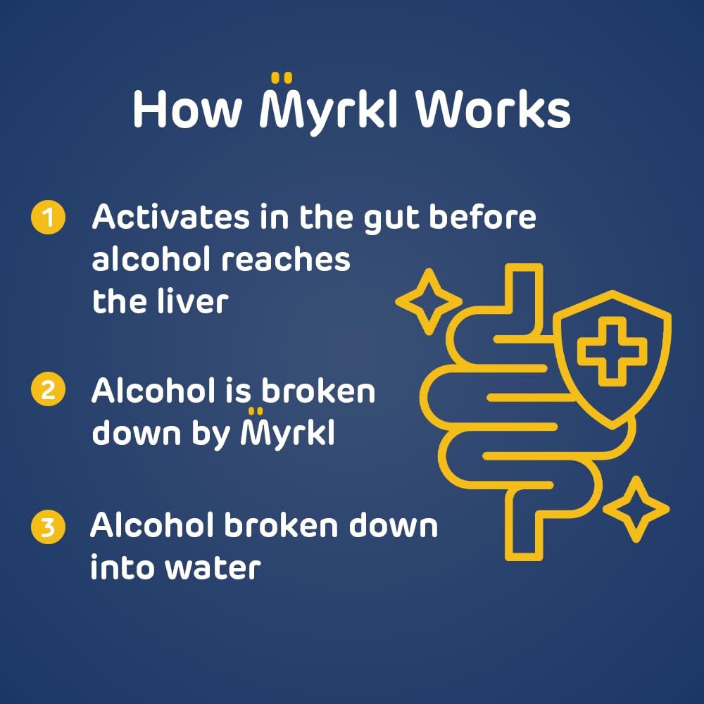 Myrkl supplément sur une table avec des verres