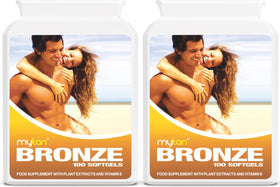 MyTan Bronze Pack Jumeau de 200 gélules, vue de face