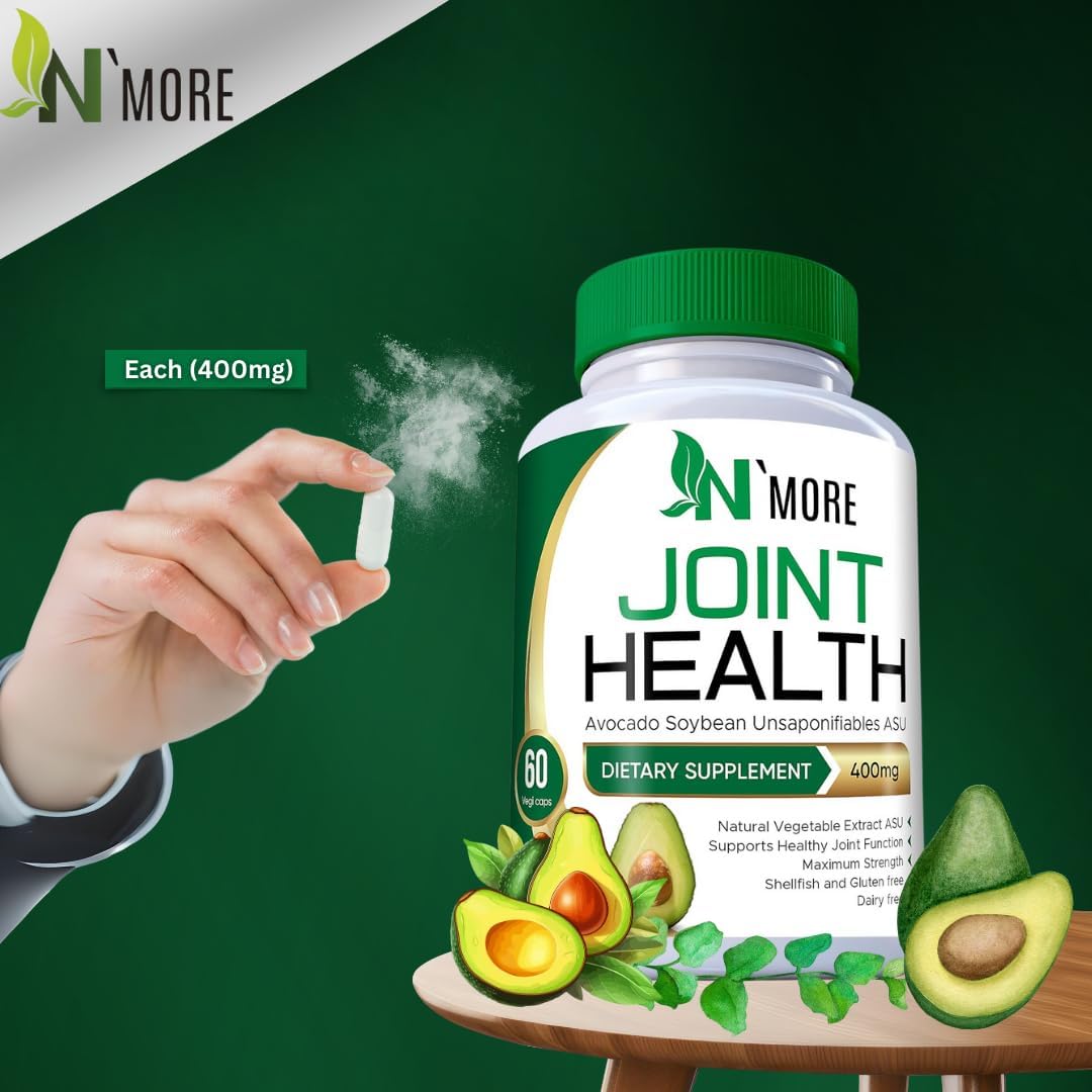 N'More Complément Alimentaire Avocat Soja 400 mg - présentation avec fruits