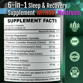 NACLEA Complément Alimentaire Sommeil 1990MG emballage arrière