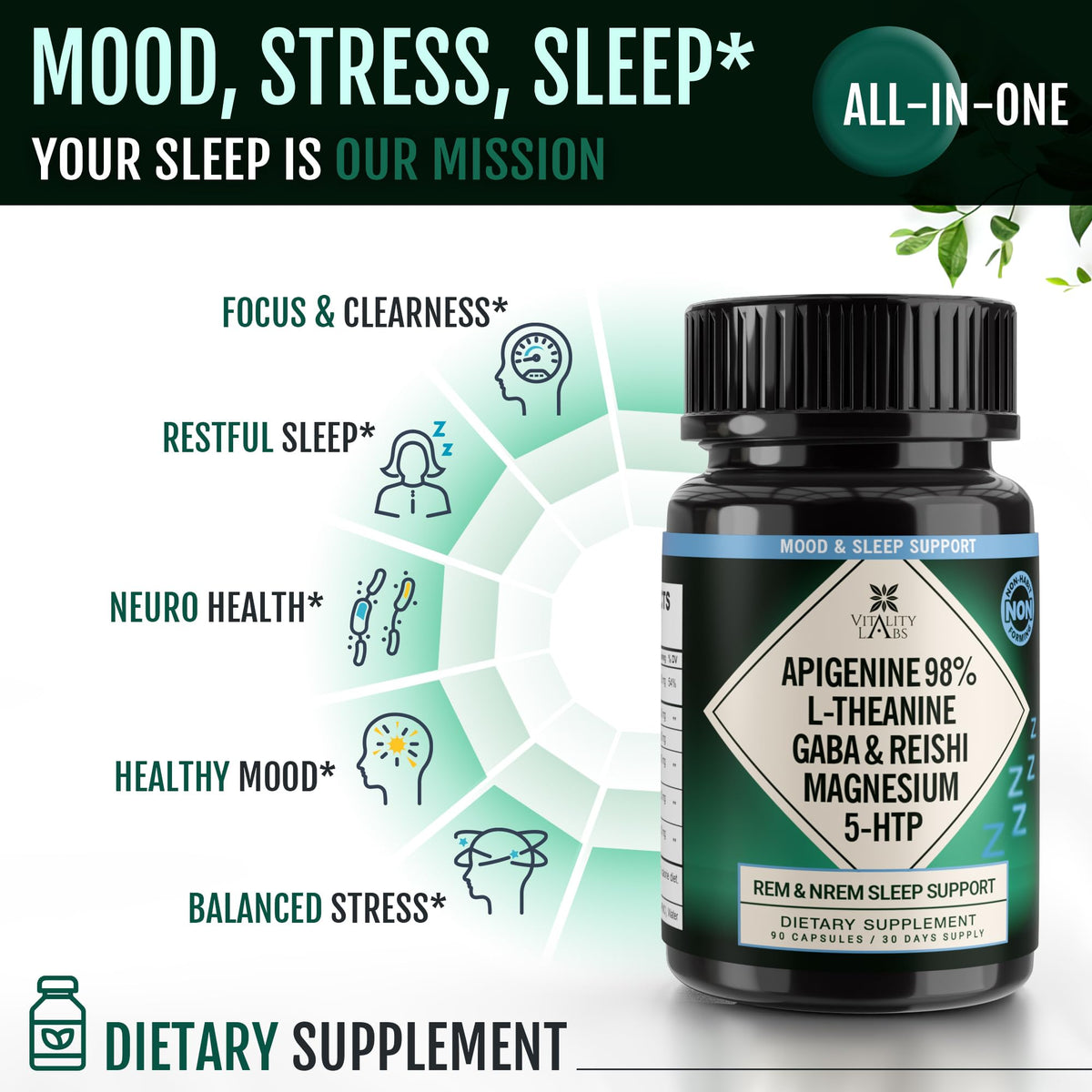 NACLEA Complément Alimentaire Sommeil 1990MG en mode de vie