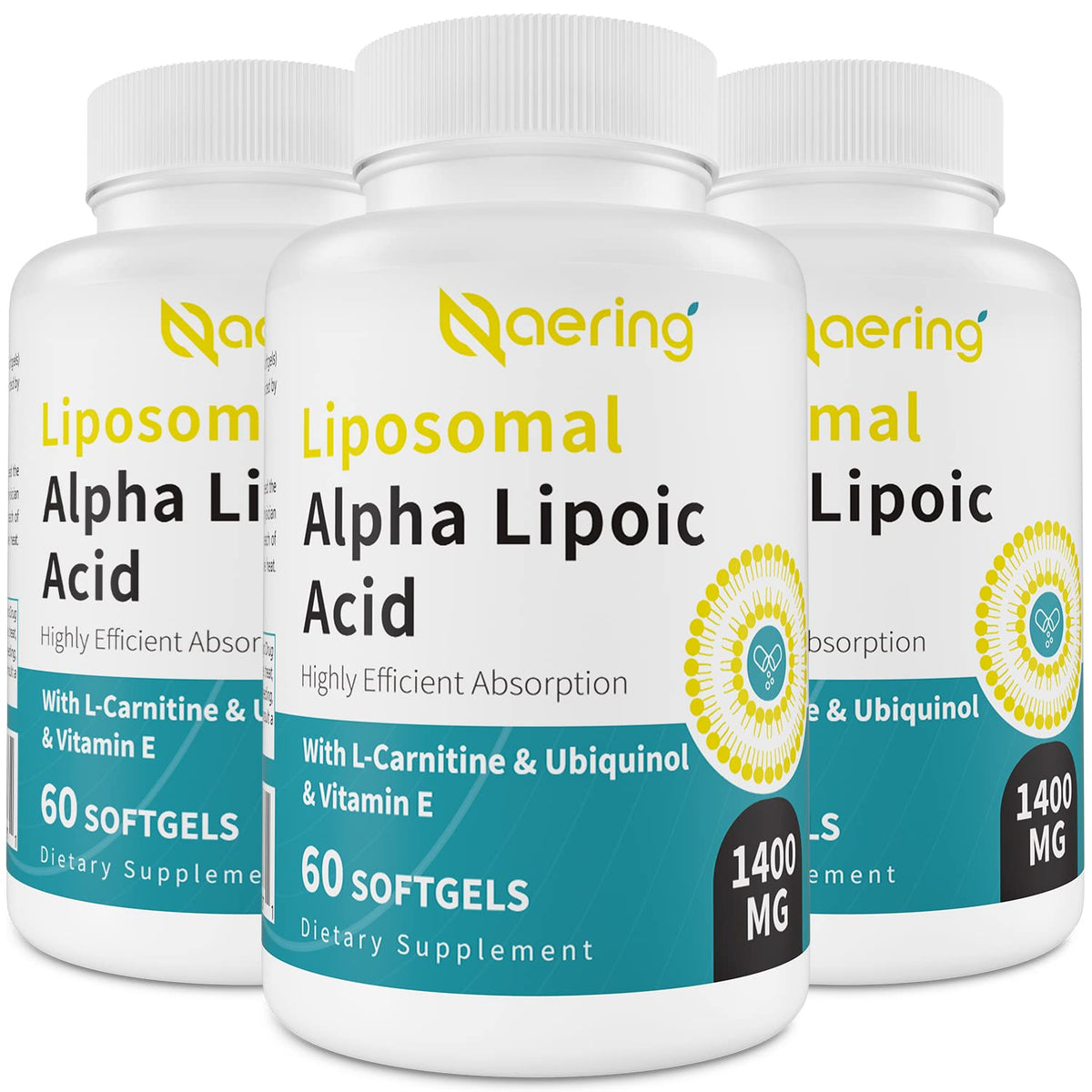 Naering Acide Alpha-Lipoïque 1400mg gélules avant
