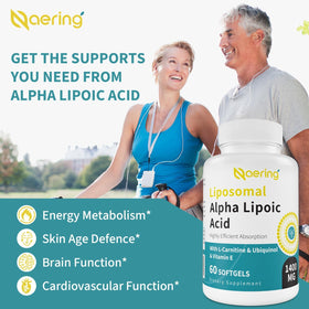 Naering Acide Alpha-Lipoïque 1400mg sur une table