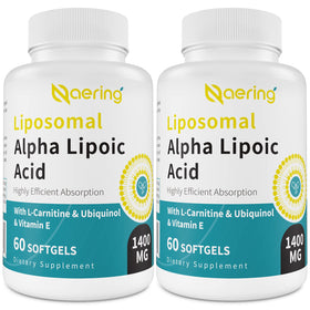 Naering Acide Alpha Lipoïque Liposomal 1400mg gélules devant l'emballage