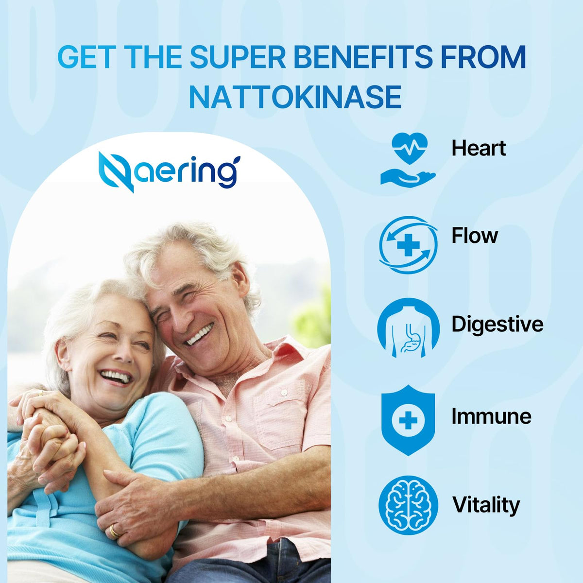 Naering complément alimentaire multi-enzymes 360 000 SPU, flacon sur fond blanc