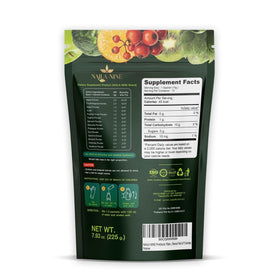 NAILA NINE sachet ouvert montrant la poudre et l'eau mélangée