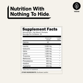 NAKED Amino Acids Poudre 500g en situation d'utilisation