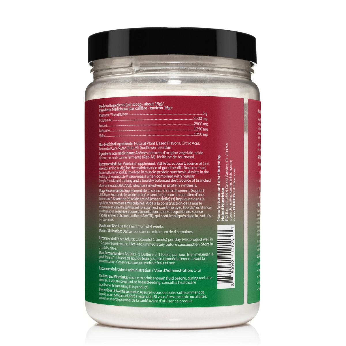 NAKED BCAA Poudre Cherry Lime 501g ambiance sportive