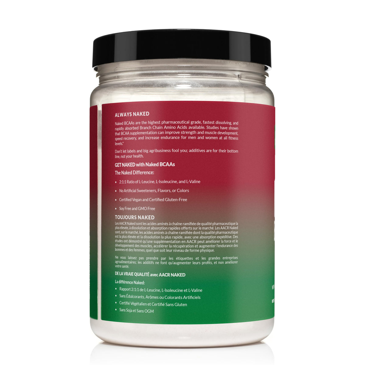 NAKED BCAA Poudre Cherry Lime 501g avec d'autres produits de nutrition
