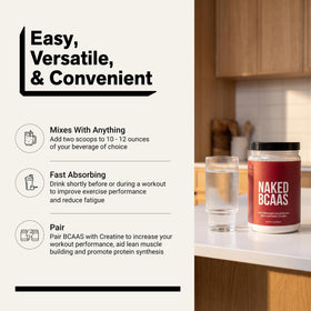 NAKED BCAAs 500g en utilisation pendant un entraînement