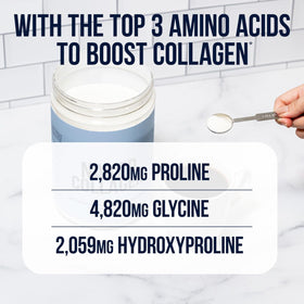NAKED Collagen Advanced poudre de collagène 748g en usage dans un smoothie