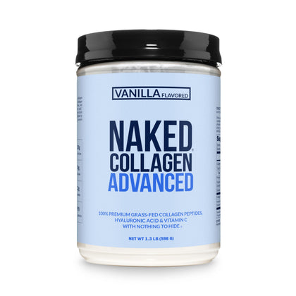 NAKED Collagen Advanced poudre de collagène vanille 762g vue de face