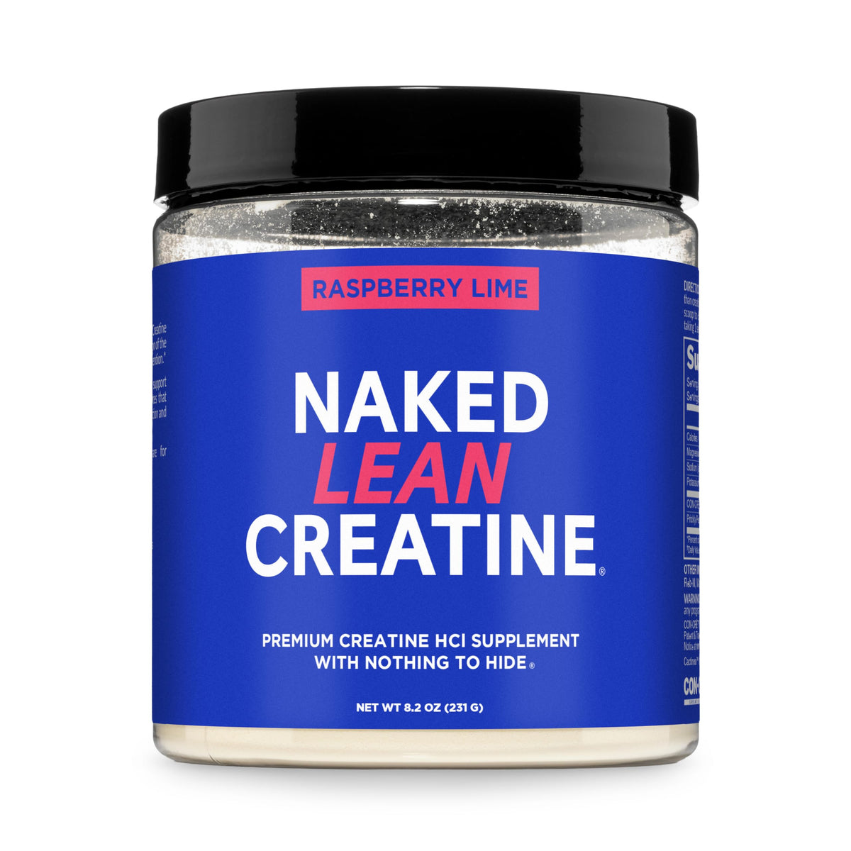 NAKED Créatine HCl Lean Poudre 281g vue avant
