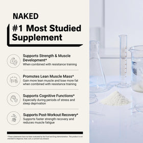 NAKED Créatine Micronisée stick packs contenu