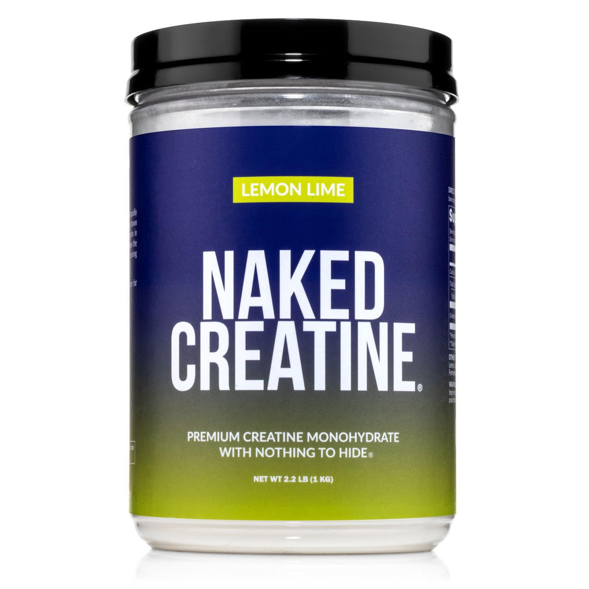 NAKED Creatine Monohydrate Citron Lime 1000 g vue de face