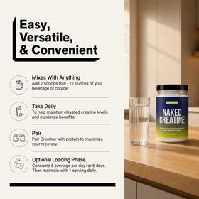 NAKED Créatine Monohydrate Citron Lime 500g avec des fruits
