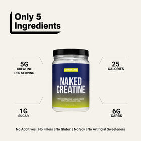 NAKED Créatine Monohydrate Citron Lime 500g en poudre