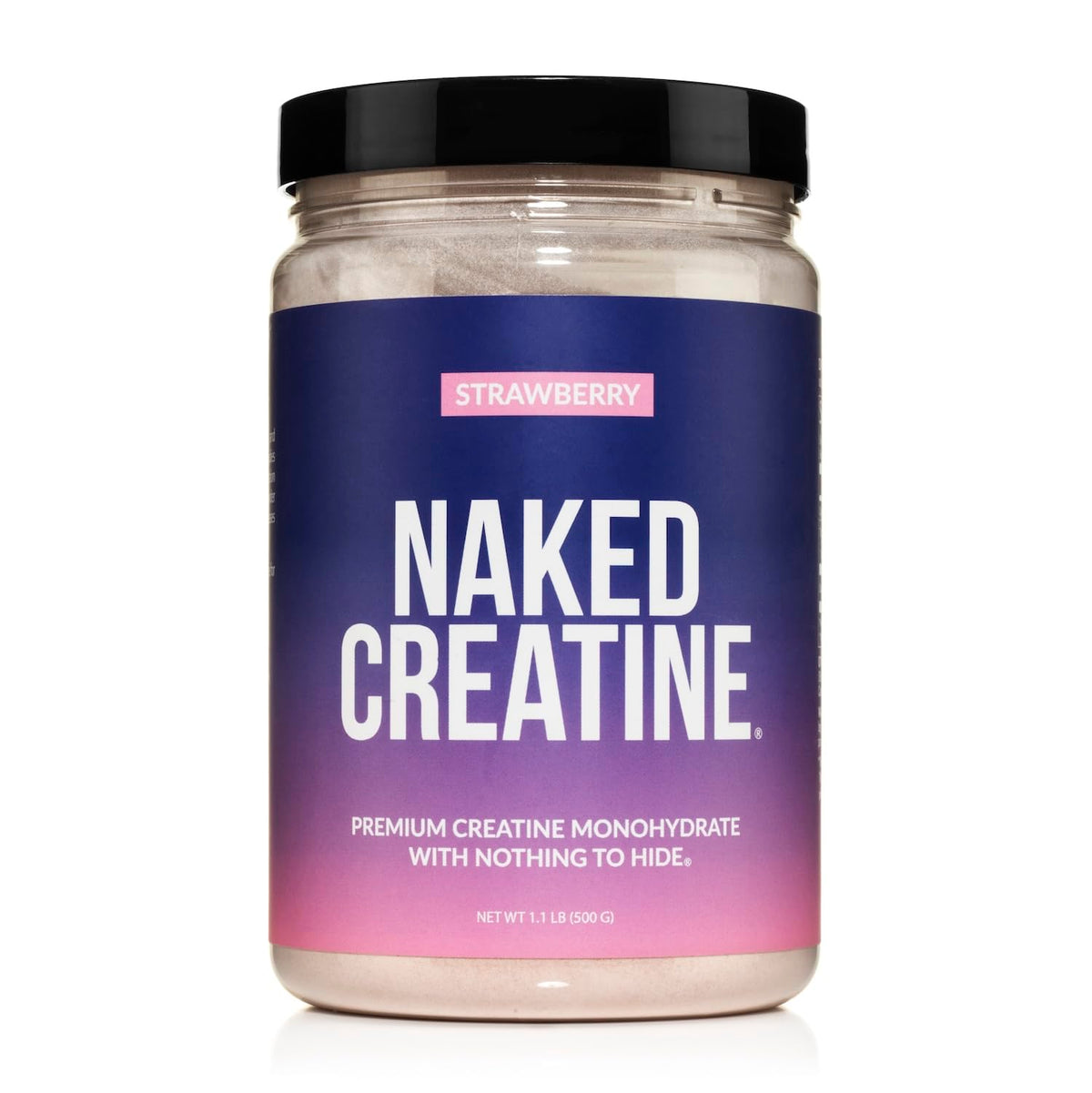 NAKED Créatine Monohydrate Saveur Fraise 581g vue de face