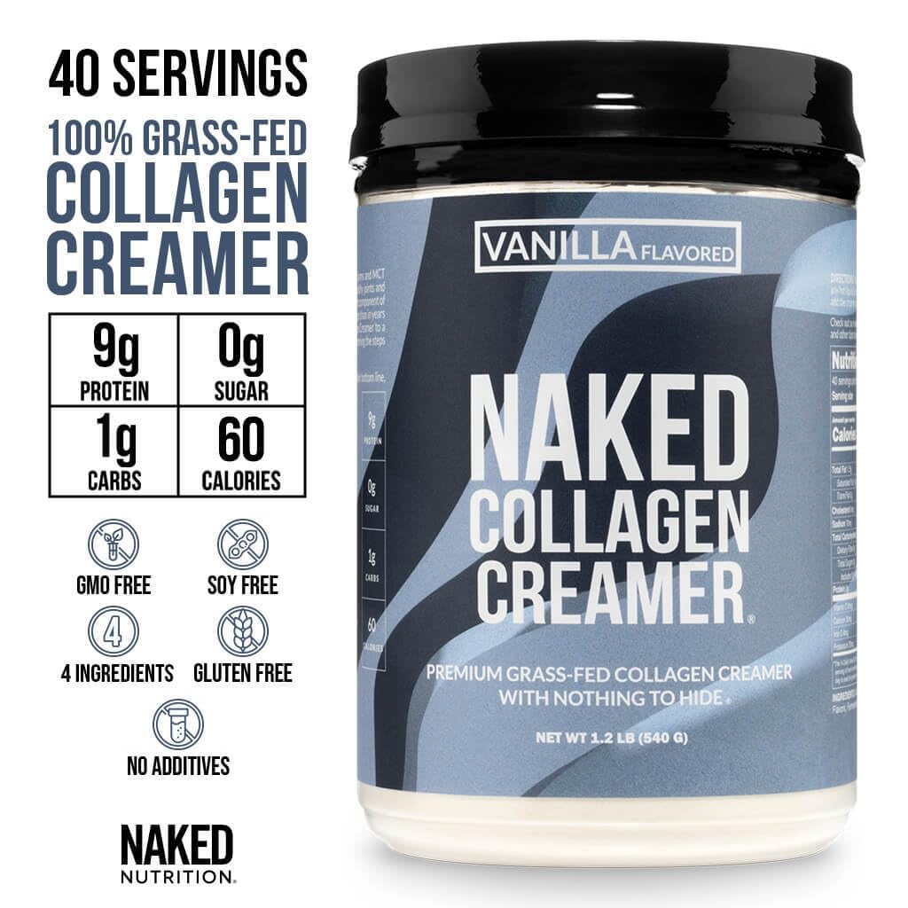 NAKED Crème de Café au Collagène Vanille 689g - vue de dos