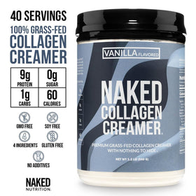 NAKED Crème de Café au Collagène Vanille 689g - vue de dos