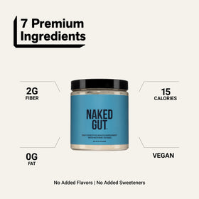 NAKED Gut complément alimentaire en poudre sur une table
