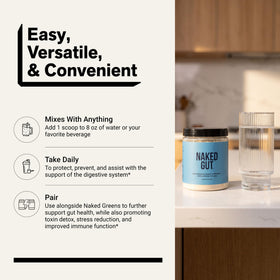 NAKED Gut complément alimentaire en poudre vue de dessus