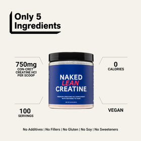 NAKED Lean Creatine HCl, poudre dans une cuillère