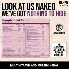 NAKED Multivitamines Femmes 60 Capsules - emballage