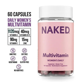 NAKED Multivitamines Femmes 60 Capsules - vue de côté