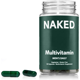 NAKED Multivitamines pour Hommes - Capsules sur fond blanc
