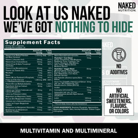 NAKED Multivitamines pour Hommes - Détail des capsules