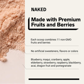 NAKED Naked Reds Poudre Superfood 340g avec des fruits frais
