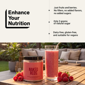 NAKED Naked Reds Poudre Superfood 340g en utilisation quotidienne