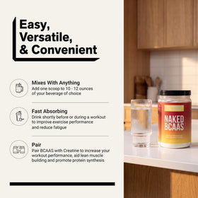 NAKED Poudre BCAA à la Fraise Citronade 501g avec autres compléments
