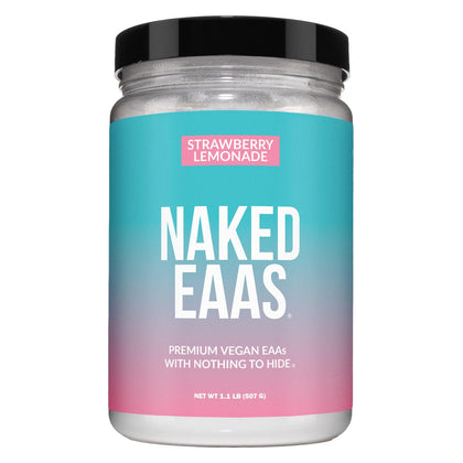 NAKED Poudre d'acides aminés EAAs à la limonade fraise 590g vue de face