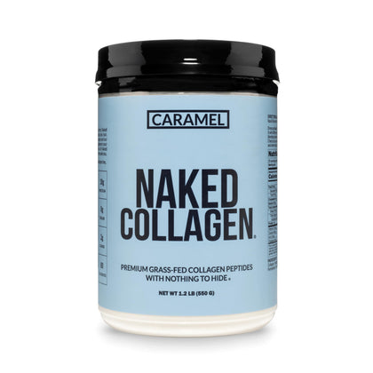 NAKED Poudre de Collagène Caramel 699g vue avant avec étiquette