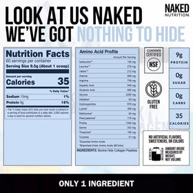 NAKED Poudre de Collagène Peptides 721g en utilisation dans un smoothie