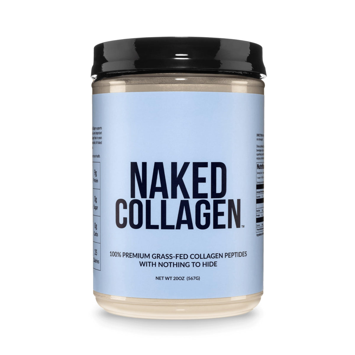 NAKED Poudre de Collagène Peptides 721g vue de face