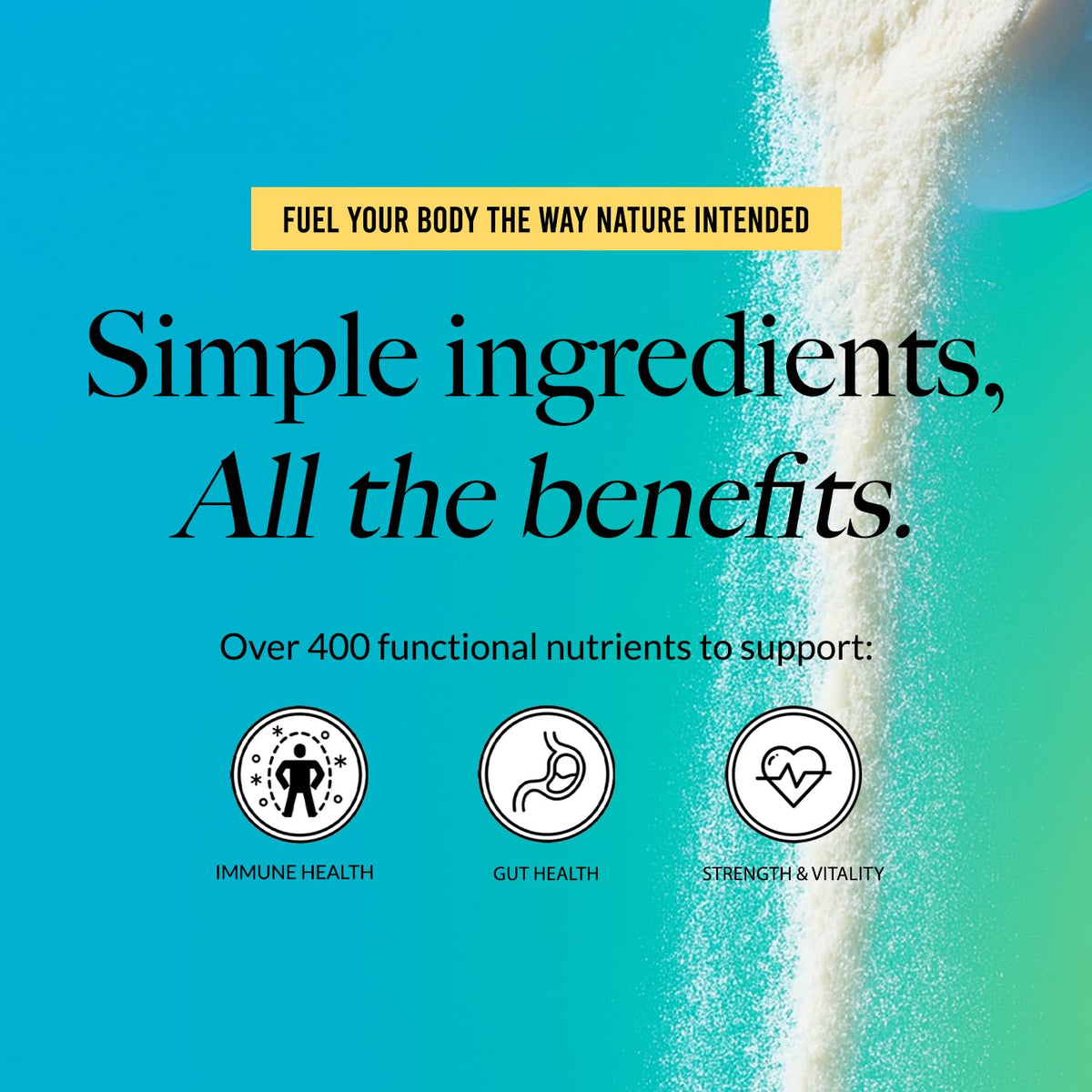 NAKED Poudre de Colostrum 204g dans un shaker de protéines
