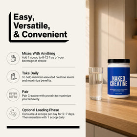 NAKED Poudre de Créatine Monohydrate Micronisée 500g vue de haut
