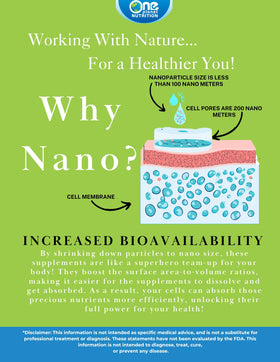 Nano Bacopa 250 mg avec informations nutritionnelles