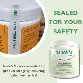 NanoVM Adult 275g avec des ingrédients naturels autour